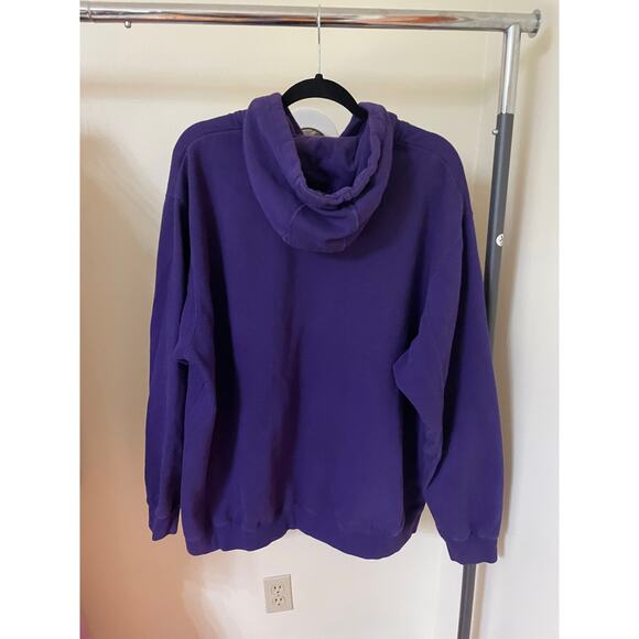 NFL Team Apparel Baltimore Ravens Football Hoodie Purple ESTIMATED SIZE flaw - Picture 2 of 10